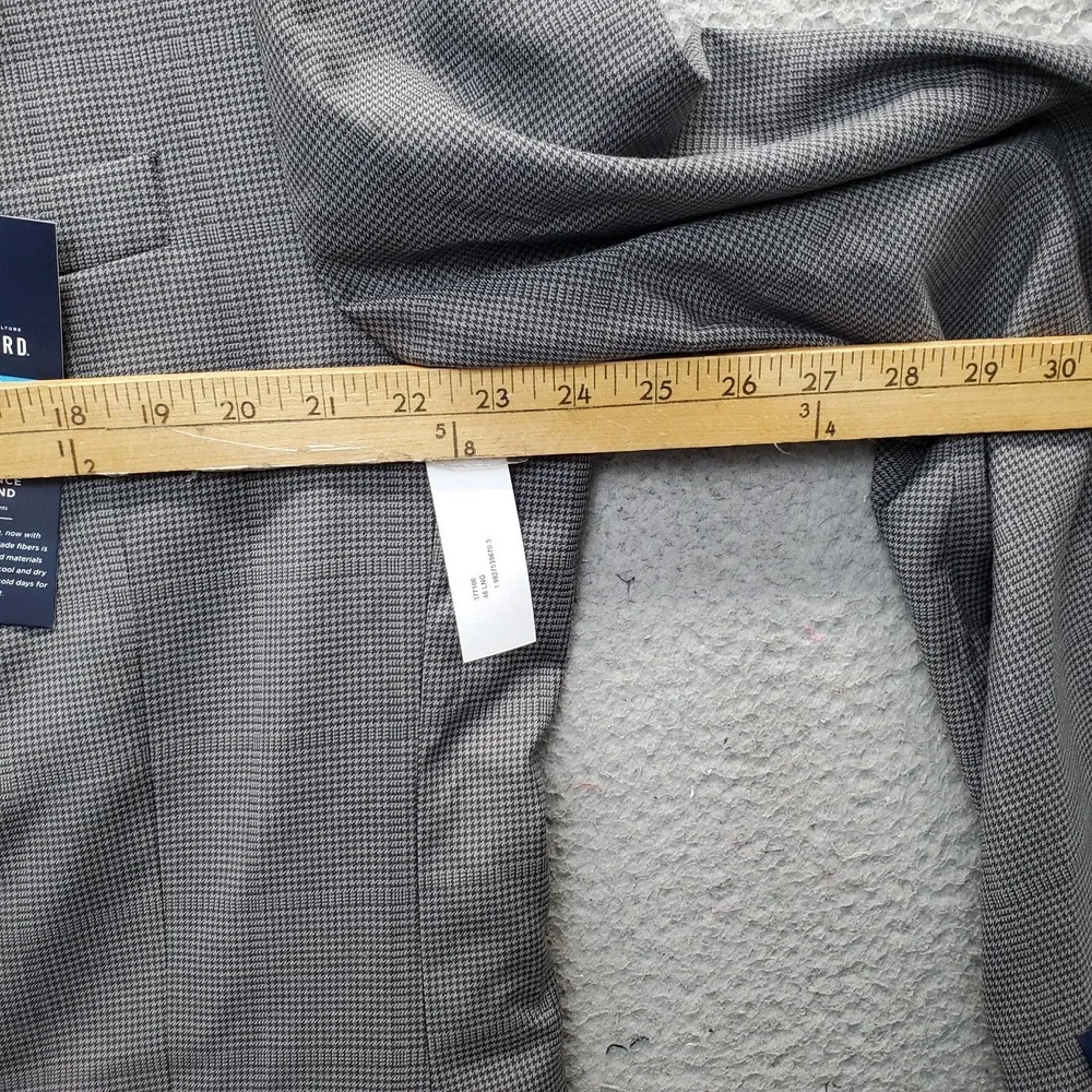 Stafford Coolmax Blazer Mens 48L Multi Wool Blend Performance Classic Fit Notch